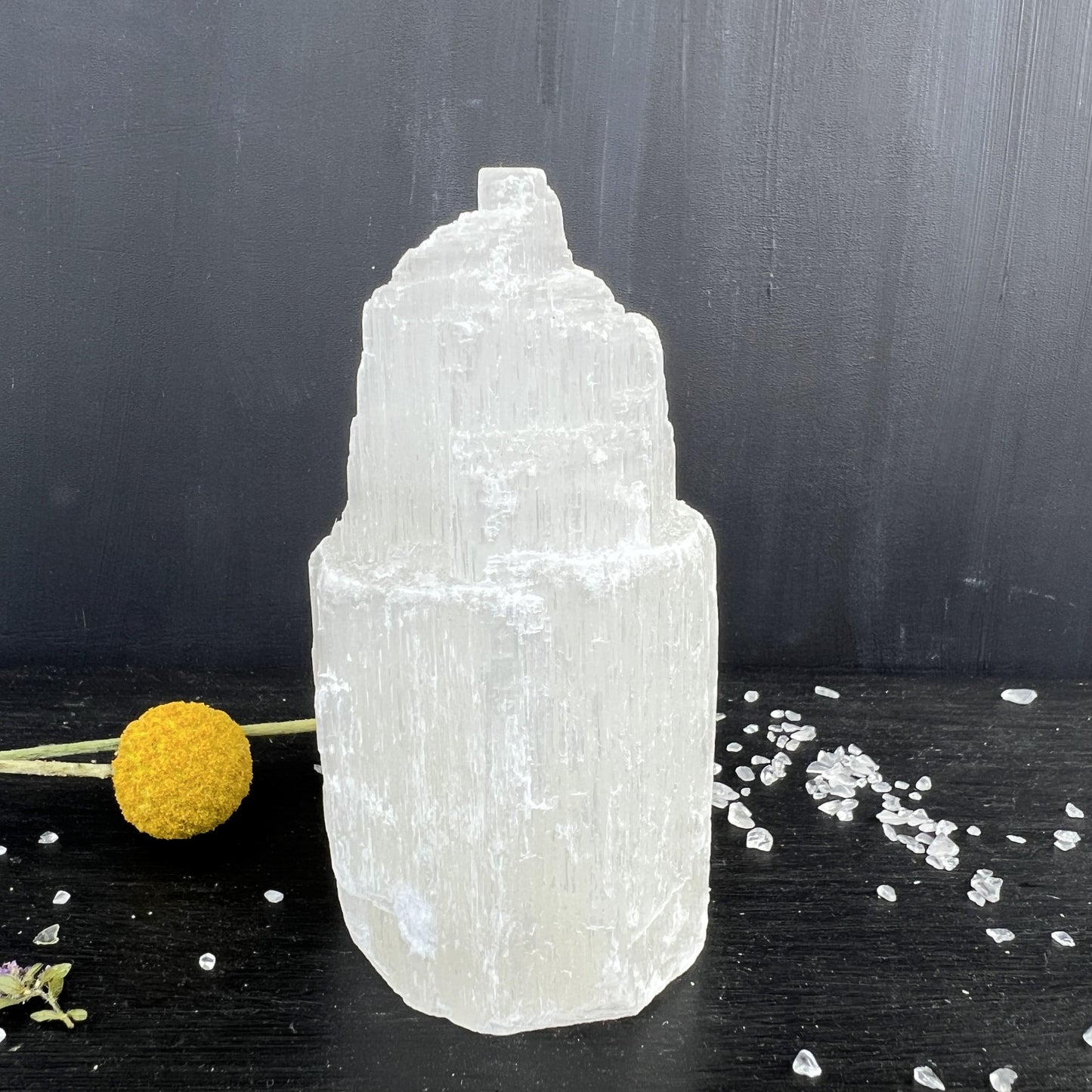 Selenitturm 10cm | Happy Minerals