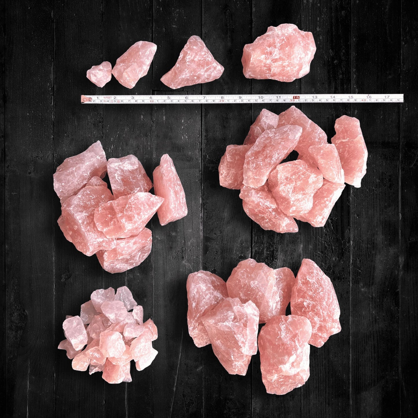 Intensiv rosa Rosenquarz Rohstücke aus Brasilien für Herzchakra und Meditation | Happy Minerals