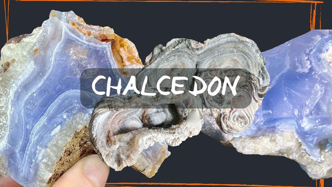 Chalcedon, blau und Chalcedon Rosette - Blogbeitrag | Happy Minerals