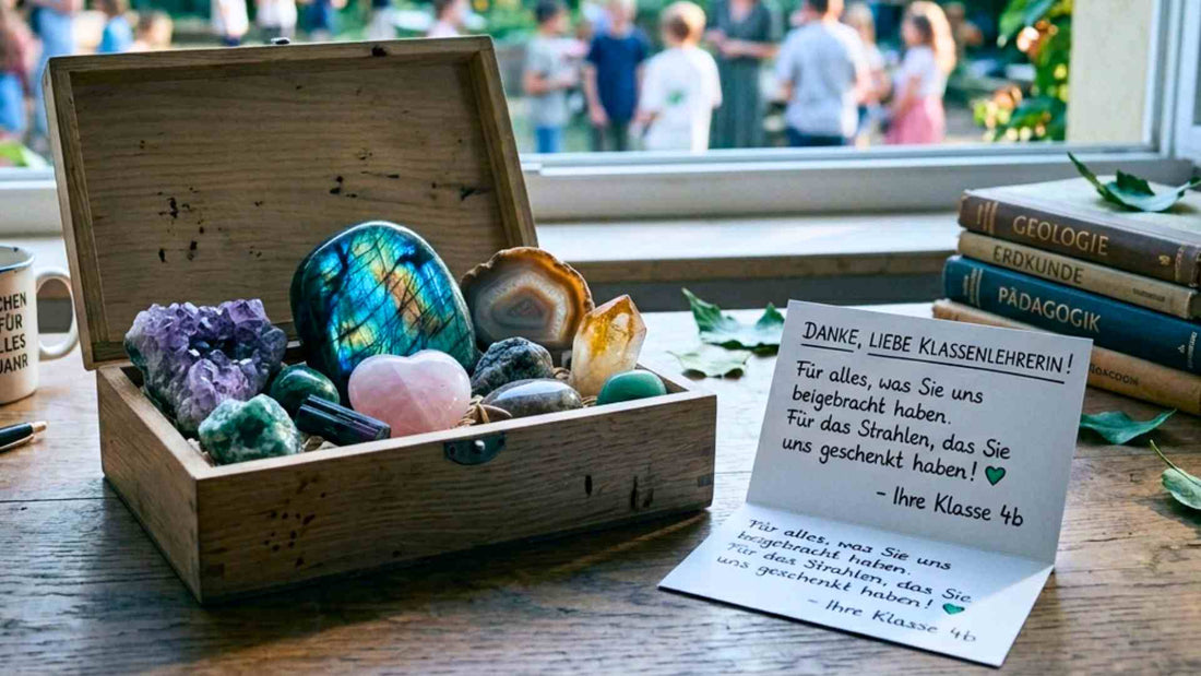 Geschenk für Lehrer, die wirklich Freude machen! Blog Happy Minerals
