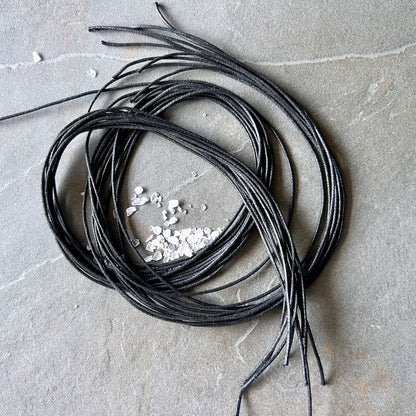 10 Stück Baumwollband 1m/1.5mm schwarz | Happy Minerals