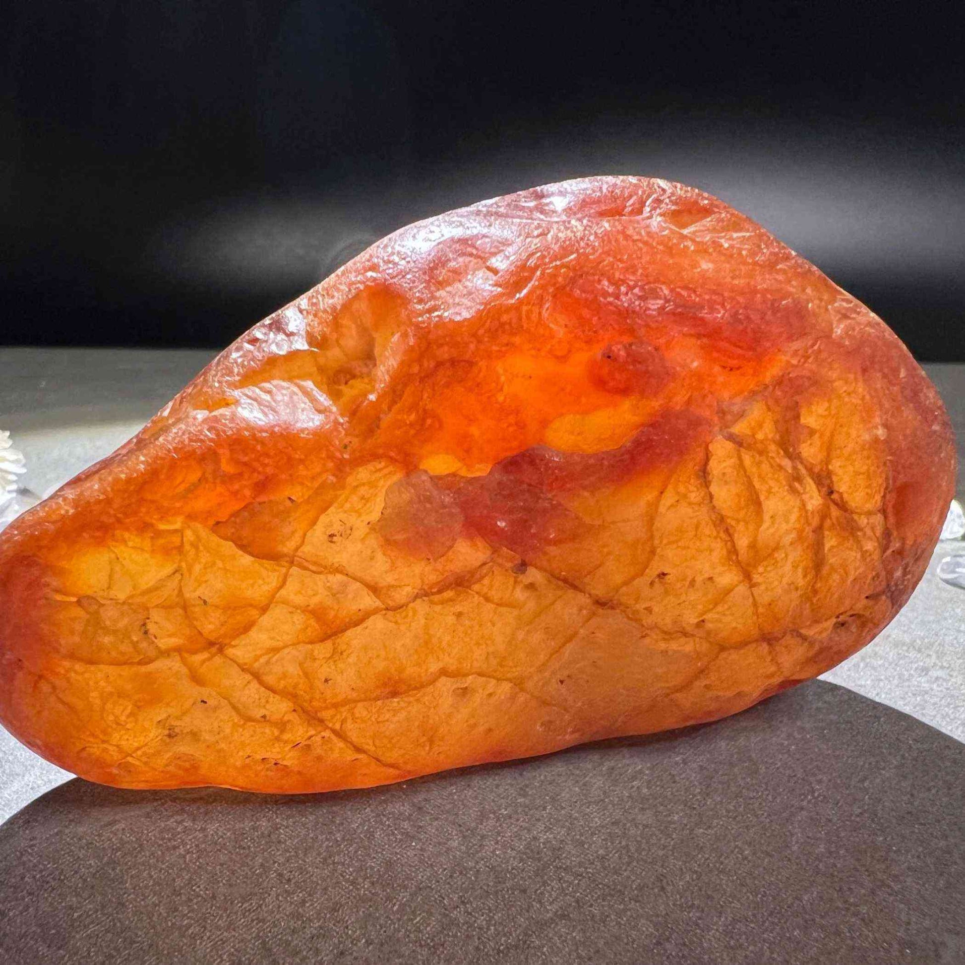 5-Sterne Kundenbewertung einer goldenen Druzy-Achat-Geode aus Madagaskar bei Happy Minerals auf Etsy