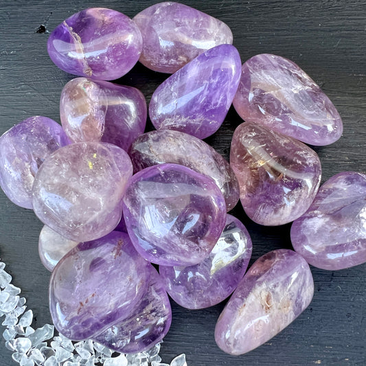 Ametrin Trommelstein – Einzigartige Verbindung von Amethyst und Citrin | Happy Minerals