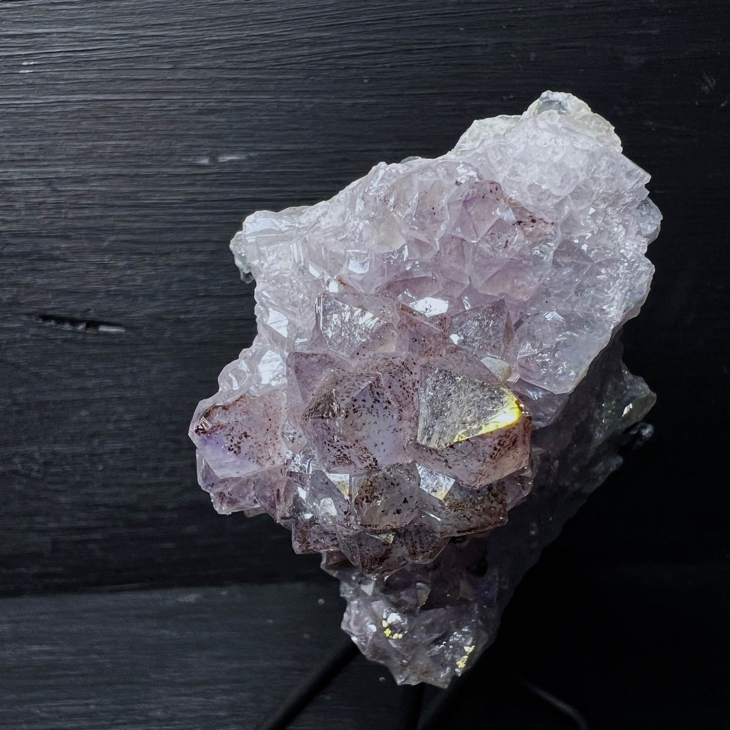 Angel Aura Amethyst auf Metallständer - A