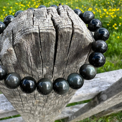 Handgemachtes Regenbogen Obsidian Armband – perfekt für Skorpion und Steinbock | Happy Minerals