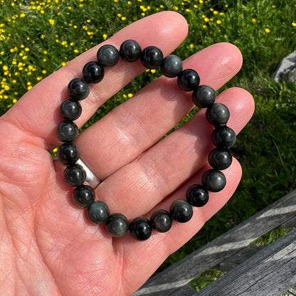 Obsidian Armband mit schimmernden Farbakzenten – natürlich und kraftvoll | Happy Minerals