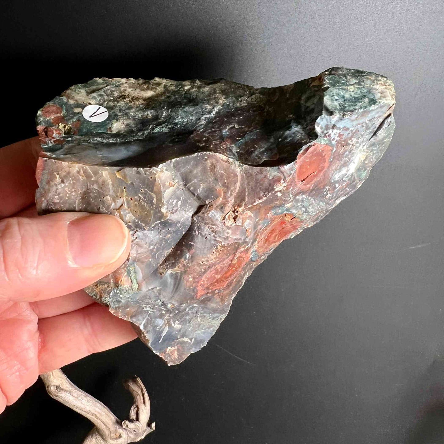 Heliotrop Rohstein aus Brasilien, Variante Nr. 1