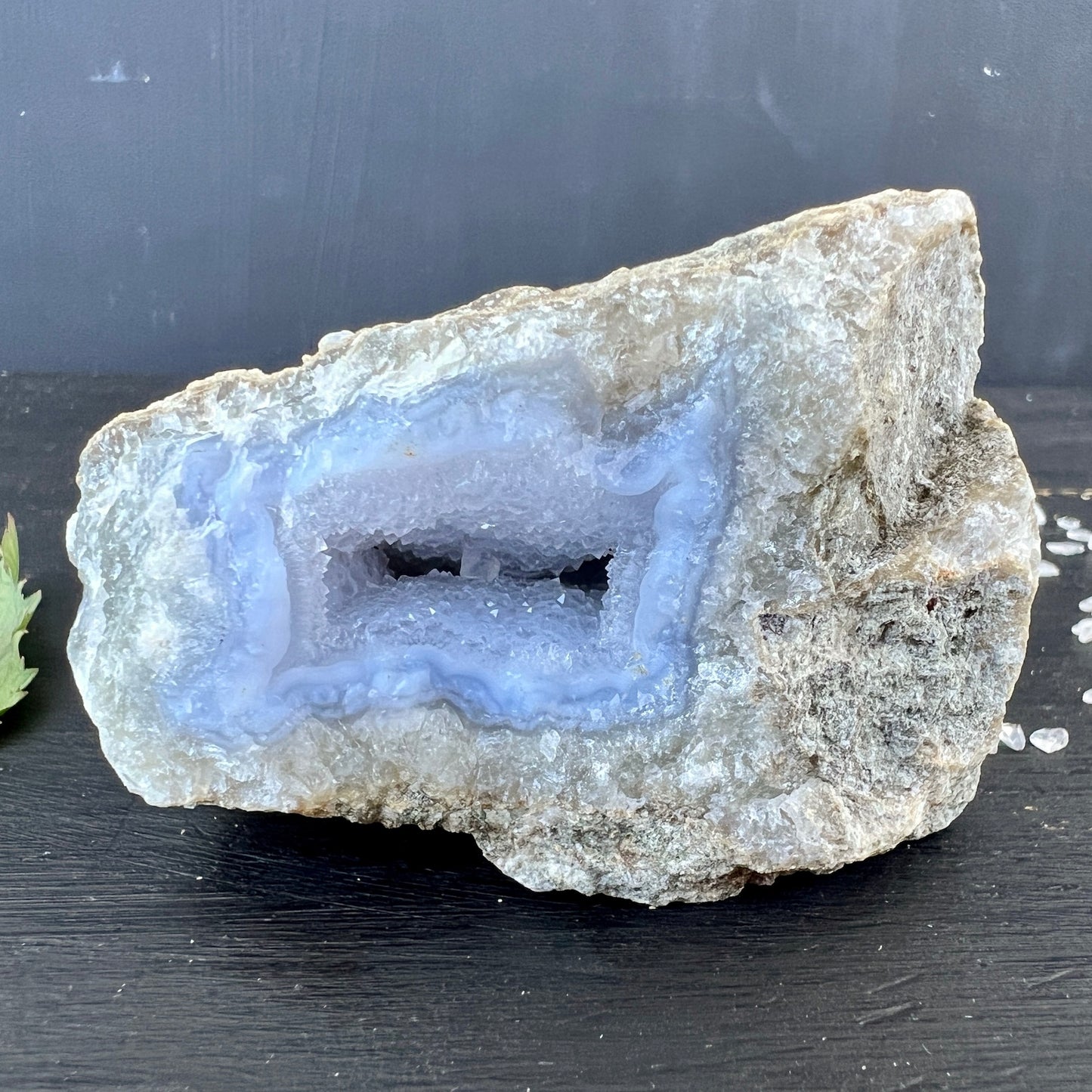 Blauer Chalcedon Rohstein 202g