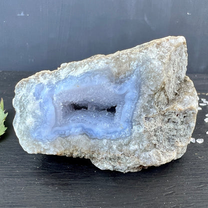 Blauer Chalcedon Rohstein 202g