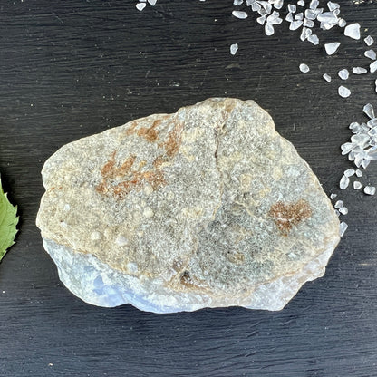 Blauer Chalcedon Rohstein 202g