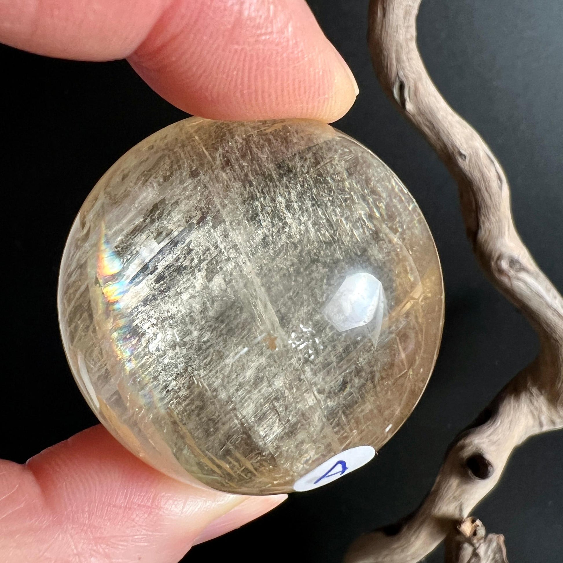 Optischer Calcit "A" ca. 40mm gelber Calcit, klar | Happy Minerals