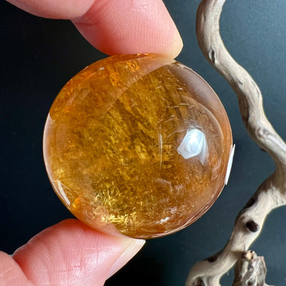 Optischer Calcit "B" ca. 40mm gelber Calcit, klar | Happy Minerals