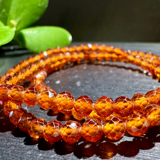 Orange Granat Armband | Happy Minerals