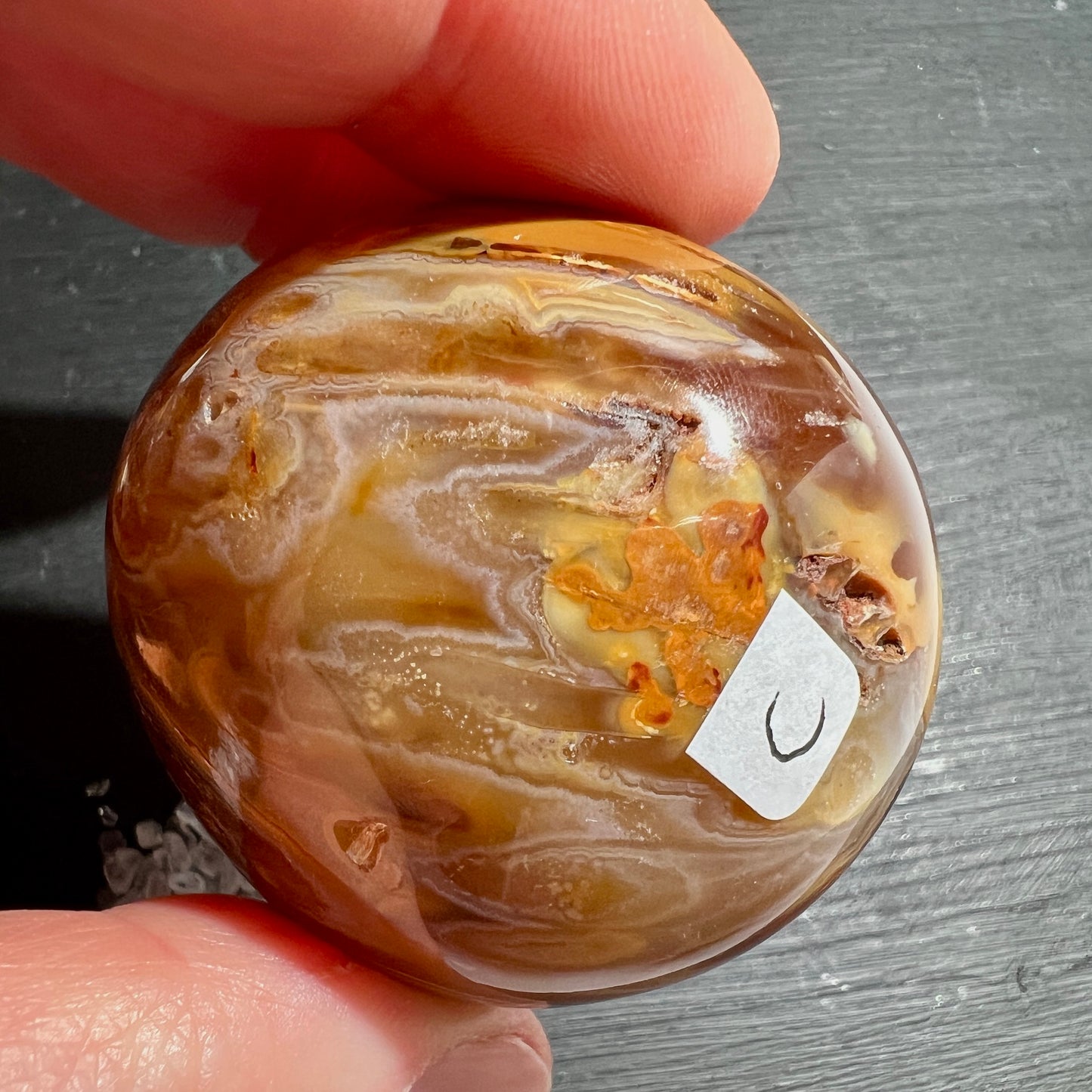 Orange Karneol / Sardonyx aus Madagaskar – Sardonyx C |  Happy Minerals