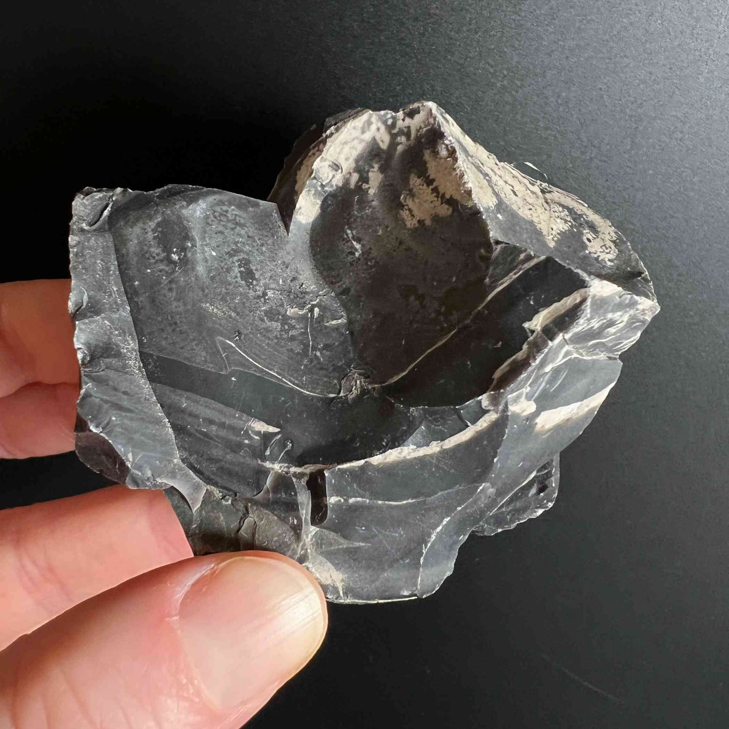 Schwarzer Onyx Rohstein ca. 10cm
Erdung und Stärke, Auswahl C in der Hand