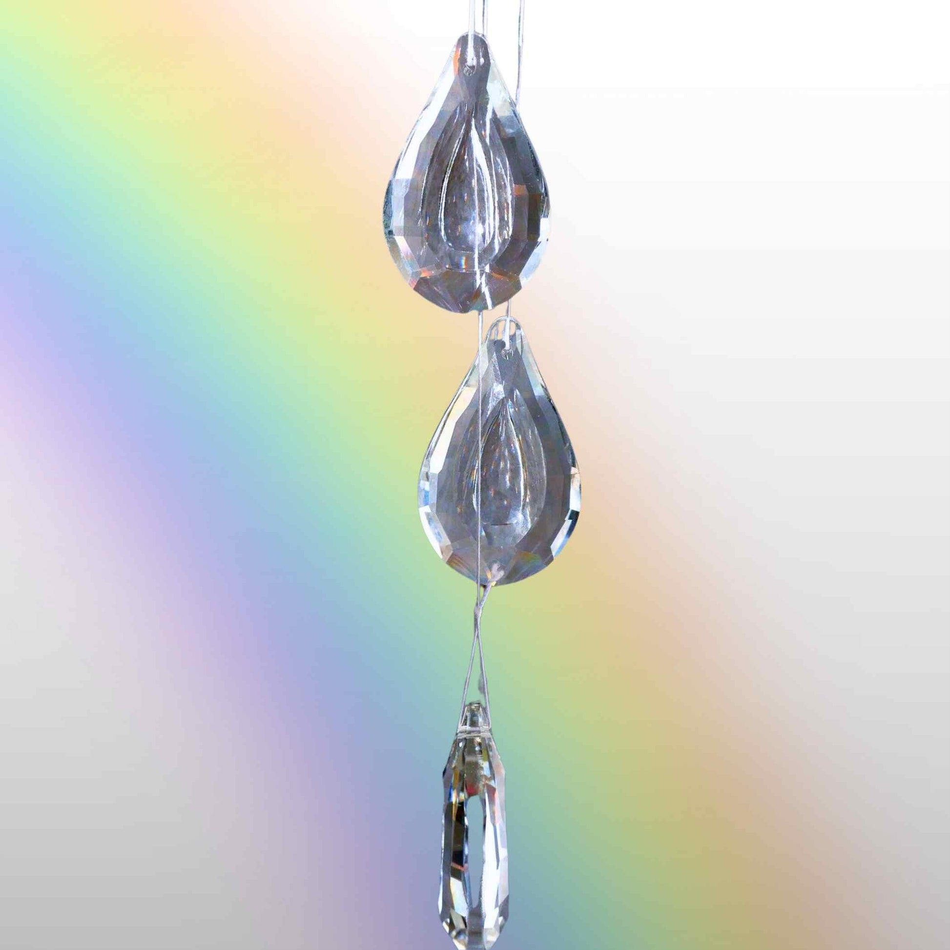 Sonnenfaenger-Glaskristall-Pfauenauge-45mm-Suncatcher-Fensterdeko-K9-Kristallglas happy-minerals