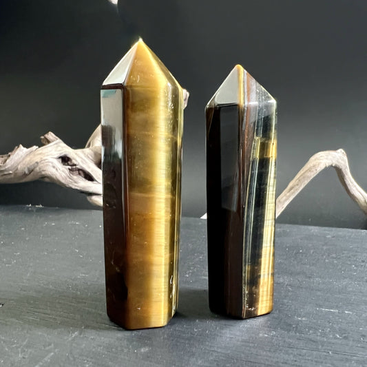 Tigereisen Turm und Tigerauge Tower zur Wahl | Happy Minerals