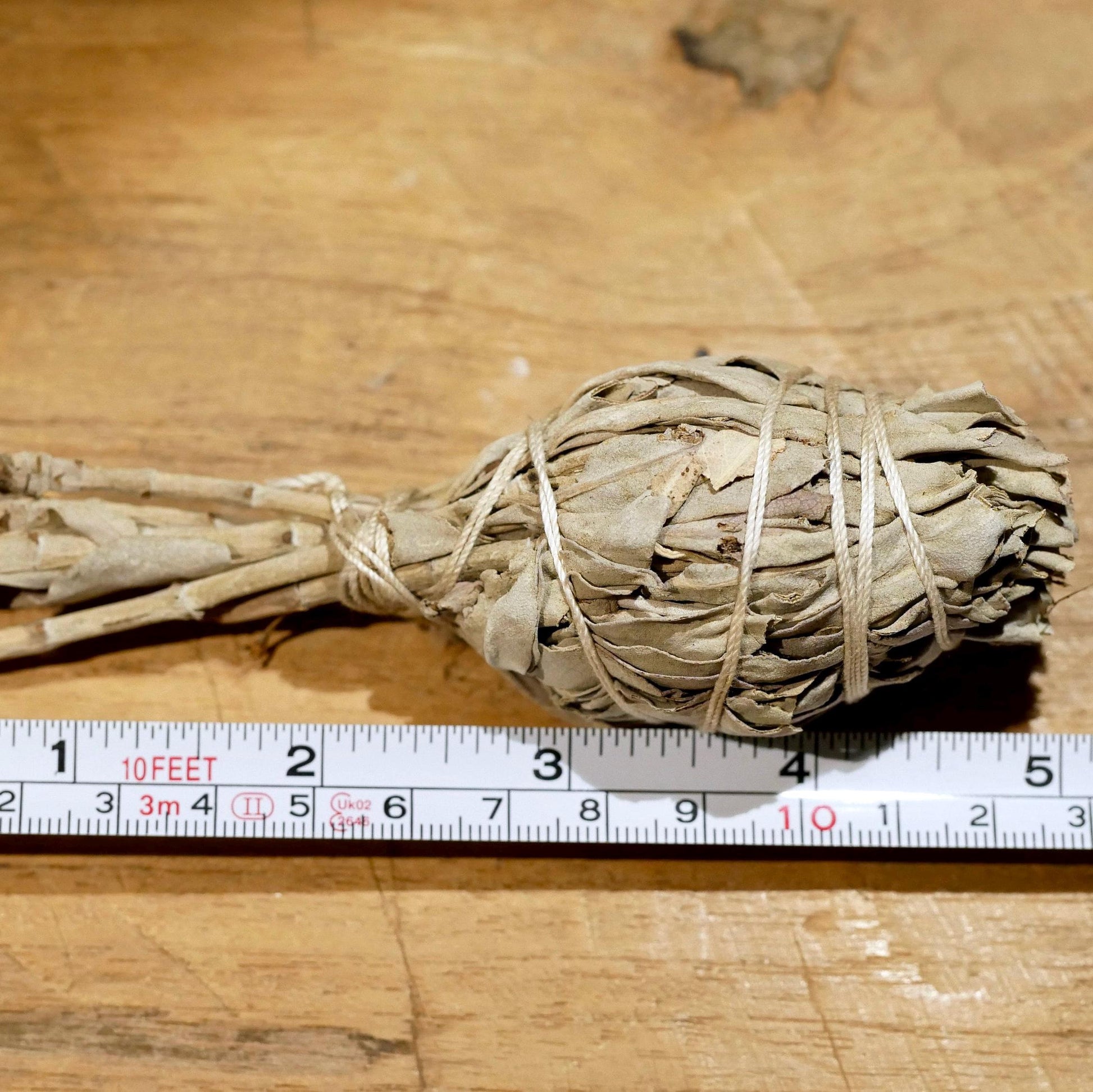 Weißer Salbei Bündel 10cm Salvia apiana | Weißer Salbei Räucherstick Smudge | kleines Räucherbündel für Kristall Reinigung