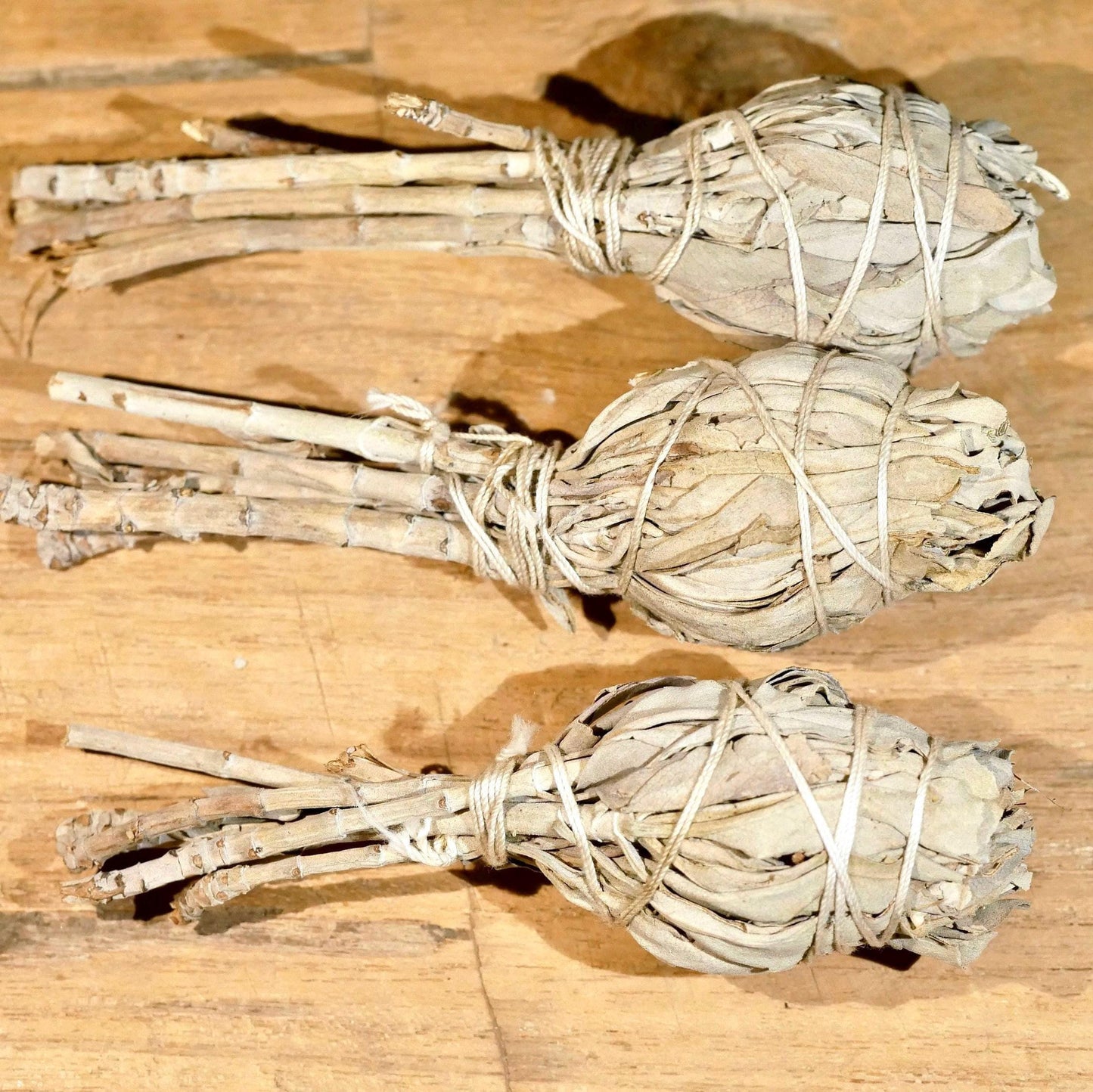 Weißer Salbei Bündel 10cm Salvia apiana | Weißer Salbei Räucherstick Smudge | kleines Räucherbündel für Kristall Reinigung