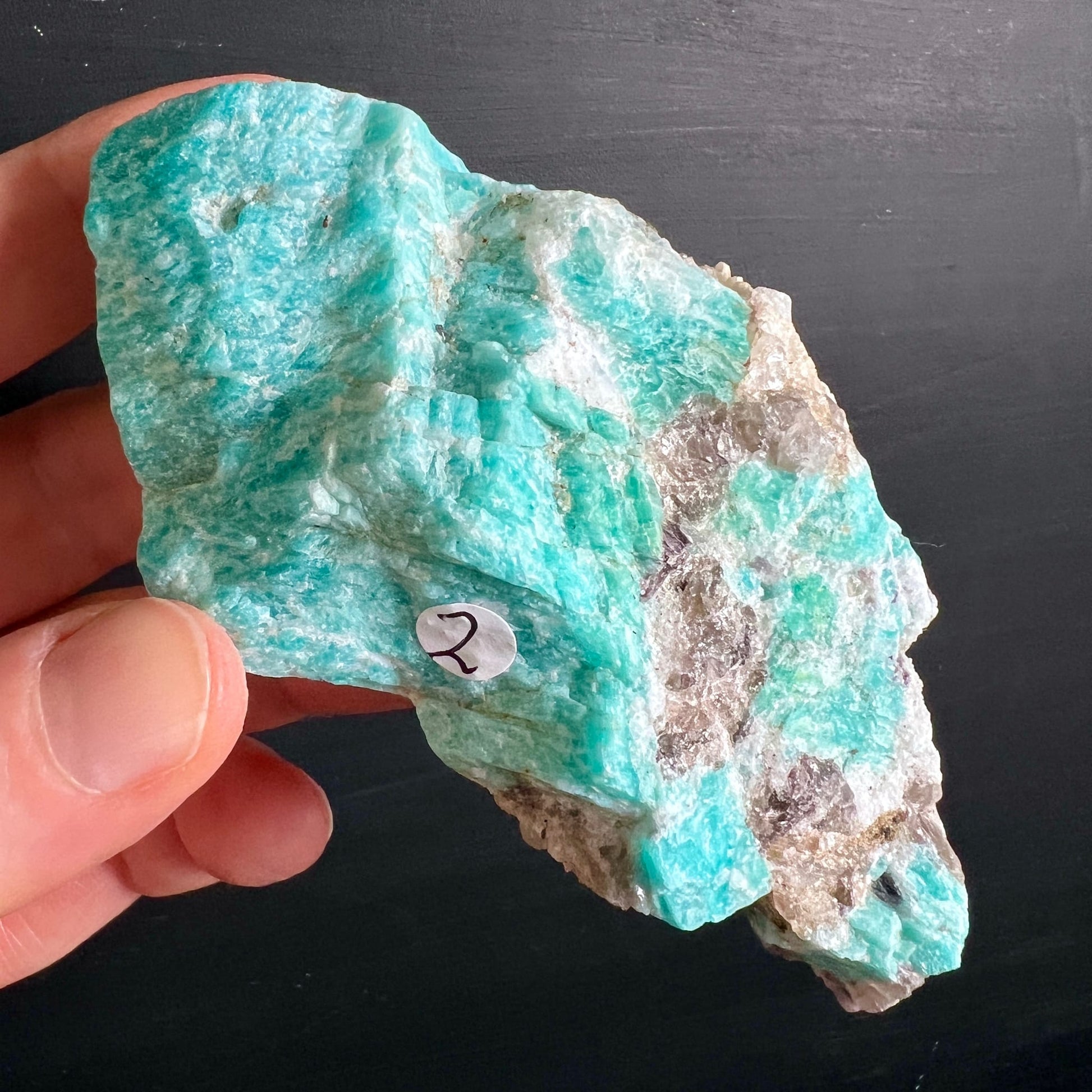 Amazonit mit Rauchquarz | Ansicht 12 | Happy Minerals