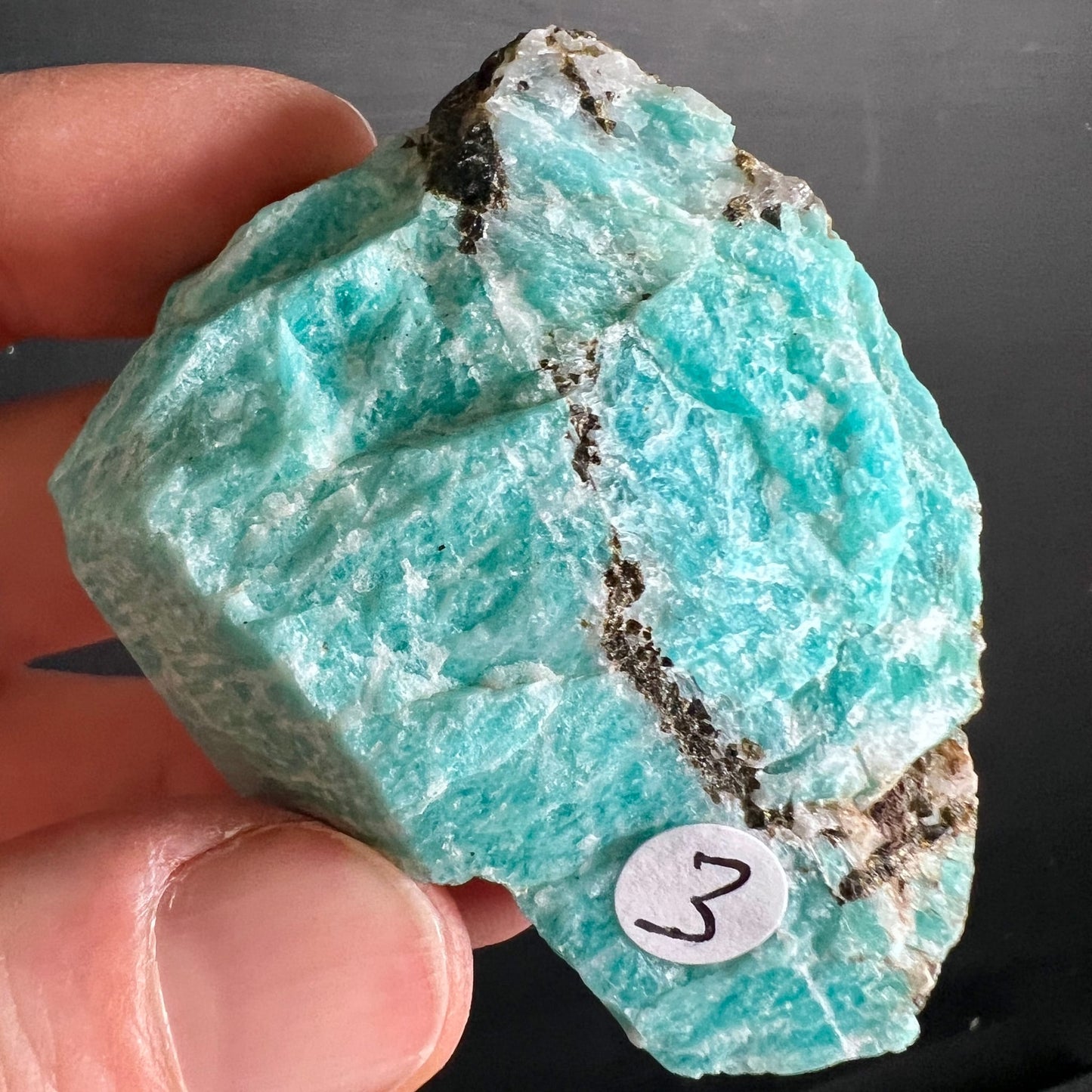 Amazonit mit Rauchquarz | Ansicht 17 | Happy Minerals