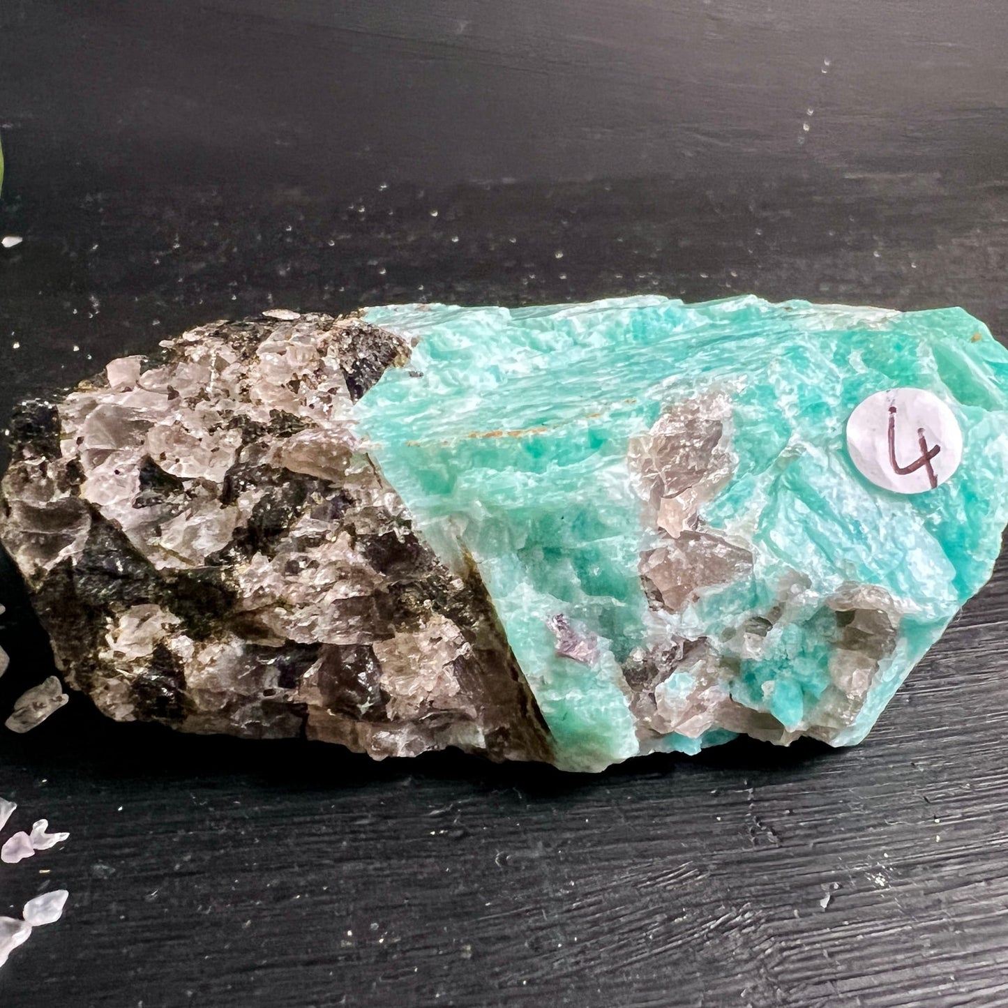 Amazonit mit Rauchquarz | Ansicht 18 | Happy Minerals