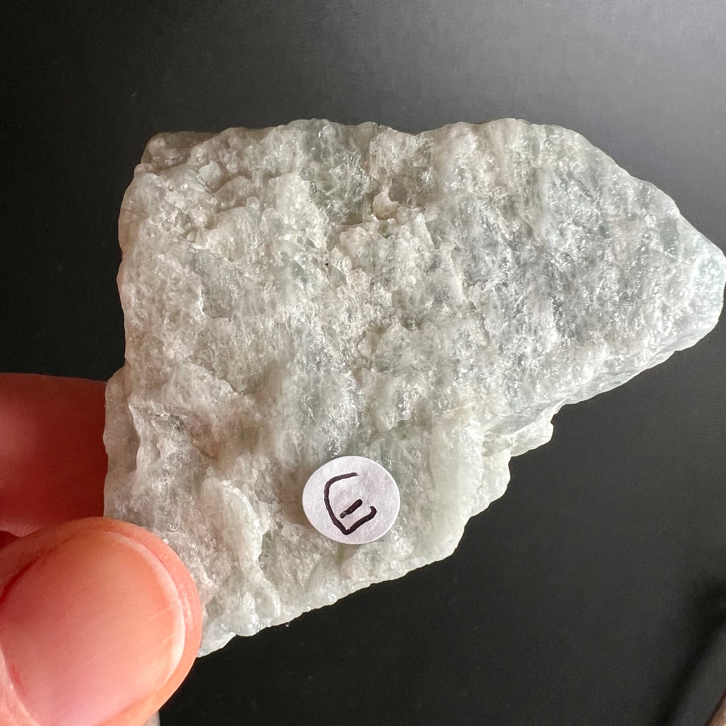 Aquamarin Rohstein E | Brasilien | milchig blau | derbe Kristallform | Happy Minerals Edelstein Sammlung