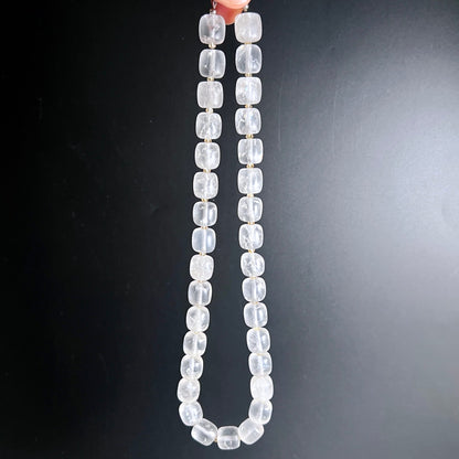 Bergkristall Citrin Kette hängend | volle Länge sichtbar | Happy Minerals Brasilien Schmuck