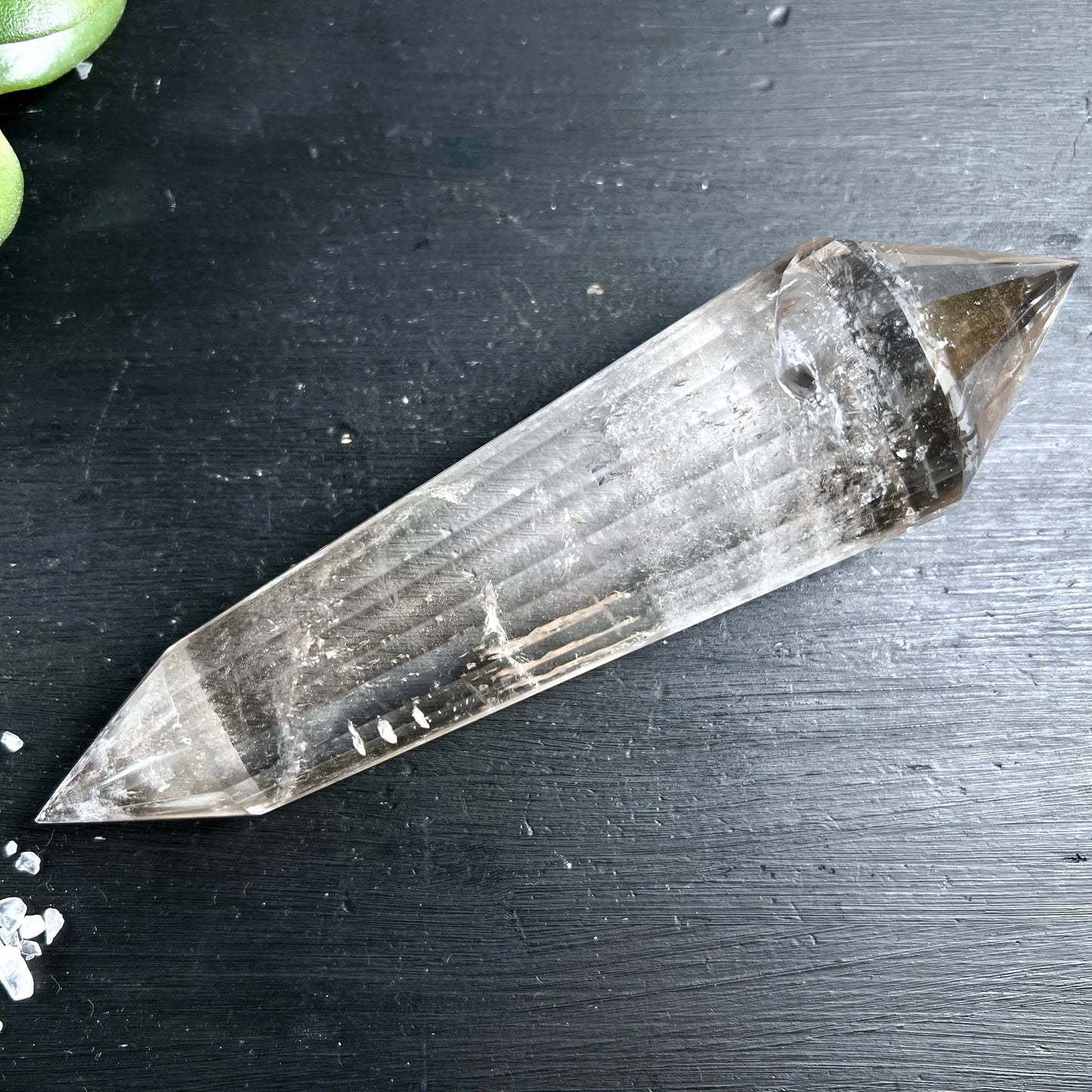 bergkristall mit metallständer | Ansicht 11 | Happy Minerals