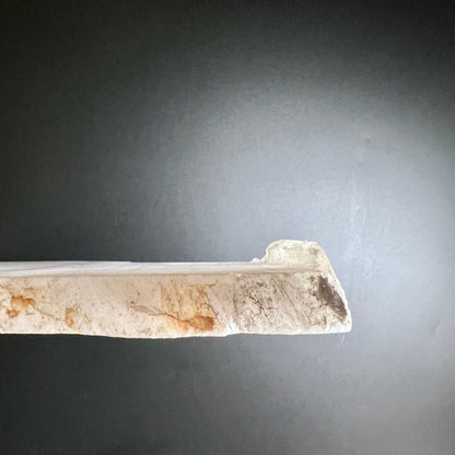 Bergkristall Platte Seitenansicht | Brasilien | Schichtstruktur | Natürliche Maserung | Braune Einschlüsse | Happy Minerals