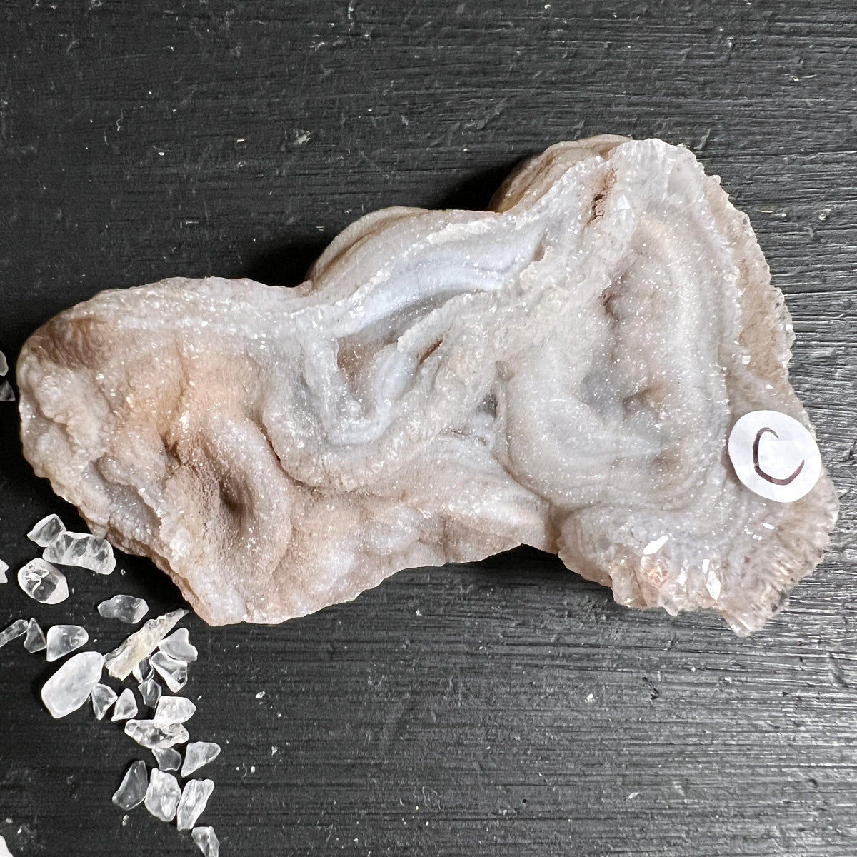 Chalcedon Rosette aus Brasilien, Rio Grande do Sul | Ansicht 5 | Happy Minerals