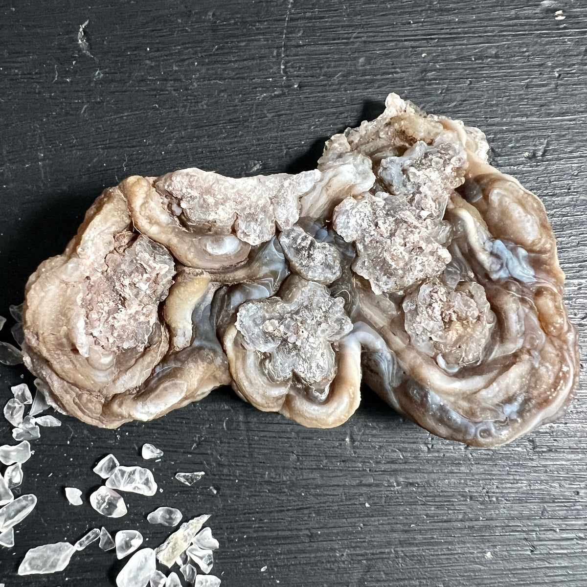 Chalcedon Rosette aus Brasilien, Rio Grande do Sul | Ansicht 7 | Happy Minerals