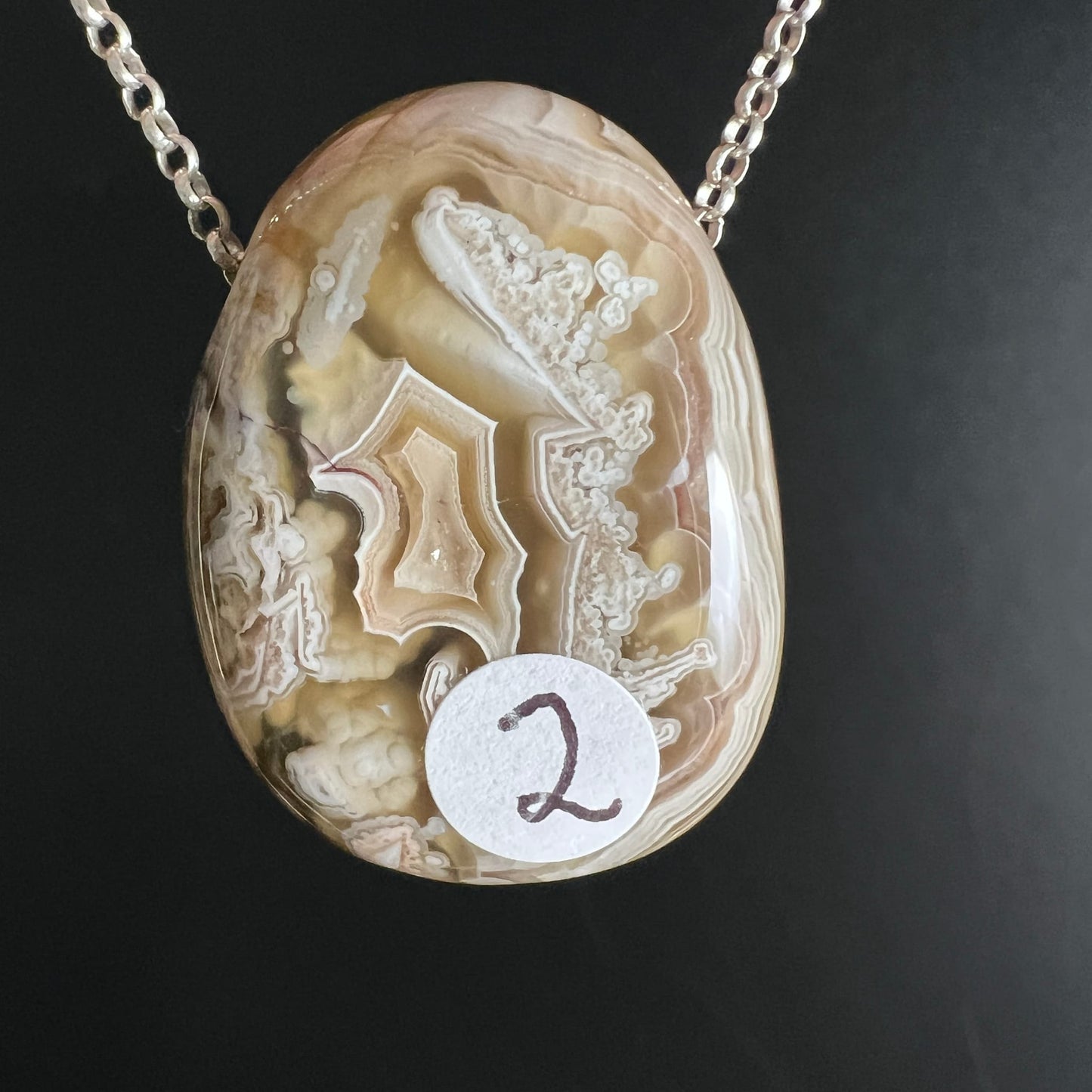 Crazy Lace Agate Pendant 30mm | Joy and Inner Strength