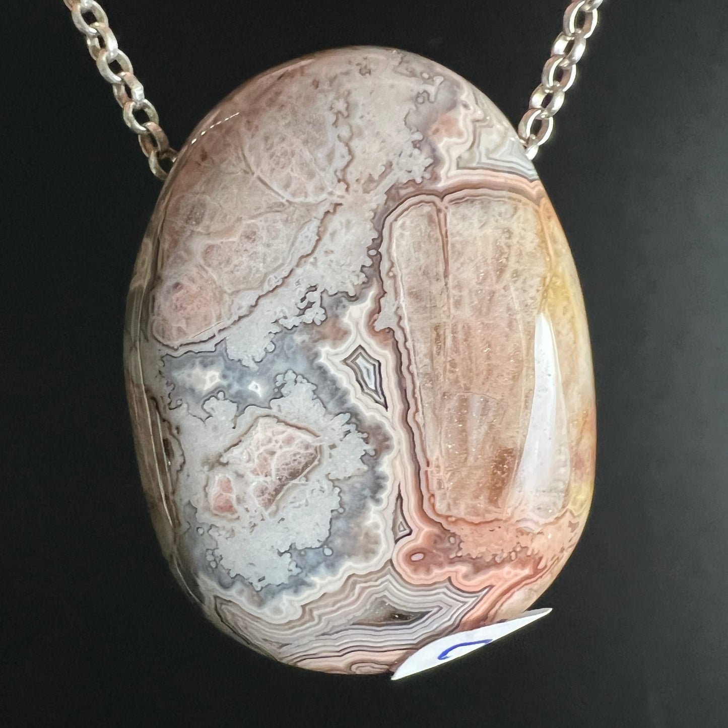 Crazy Lace Agate Pendant 30mm | Joy and Inner Strength