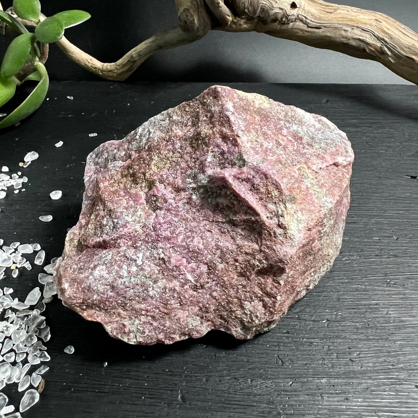 Ruby with Kyanite Raw Stone 545g | UV-reactive | Life energy and decision-making aid