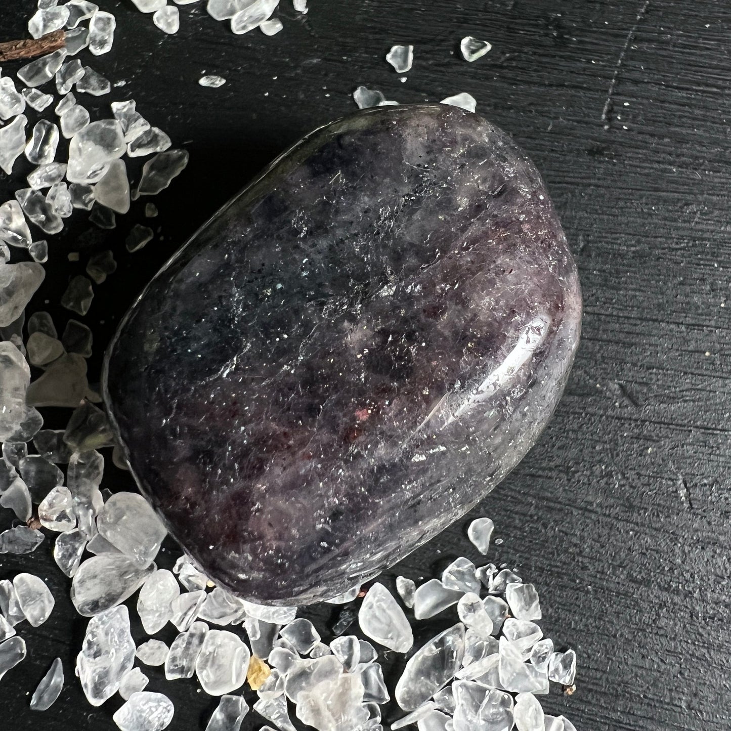 Iolith XXL | großer blauer Trommelstein | Premium Cordierit Indien | Happy Minerals