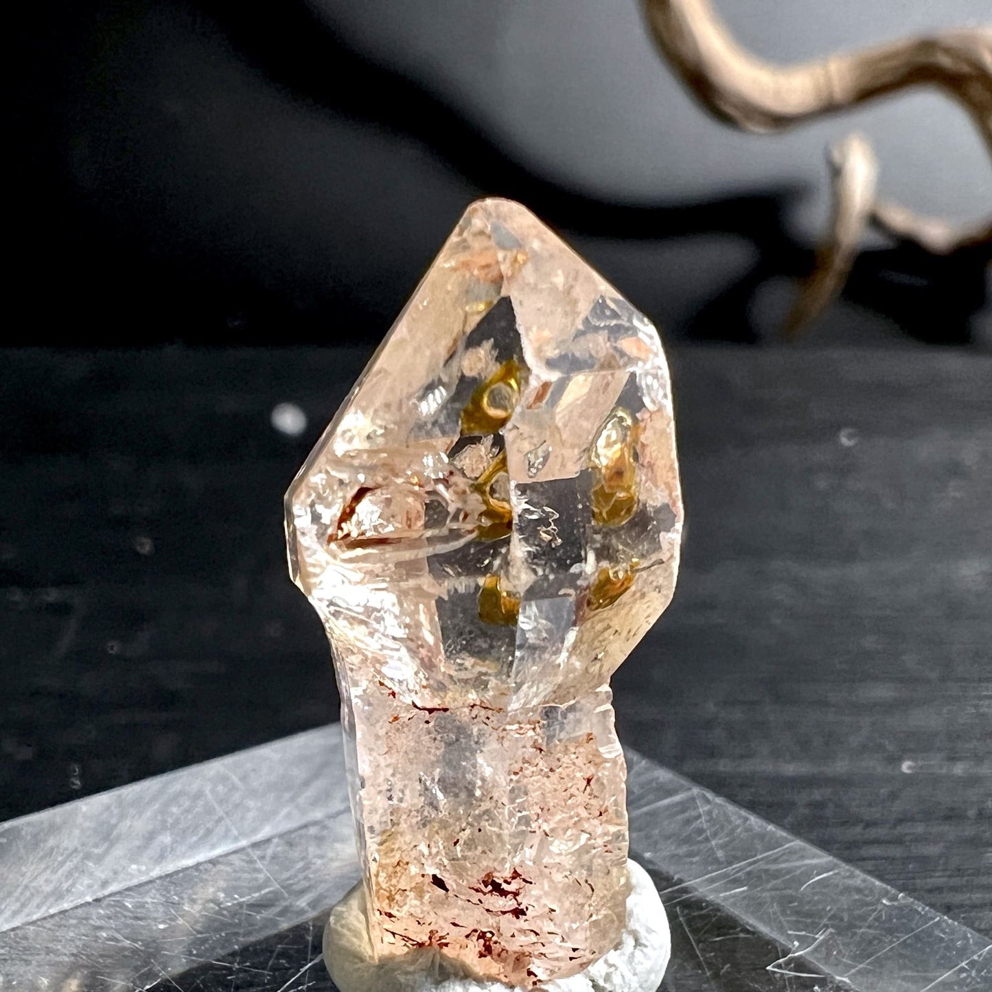 Glühwürmchen Bergkristall Zepter für Meditation und Sammlung | Happy Minerals