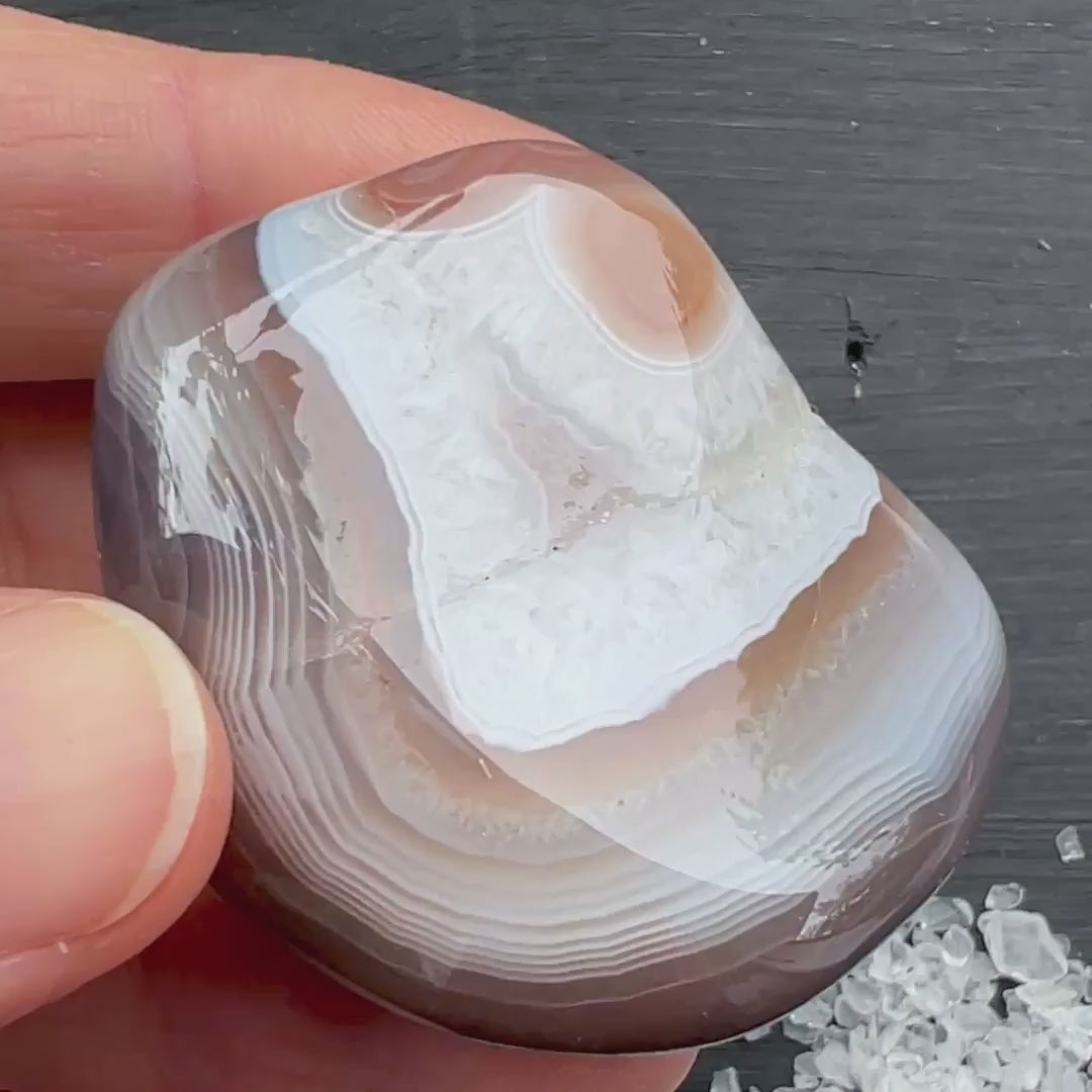 Botswana Achat Handschmeichler – 62 g | Happy Minerals