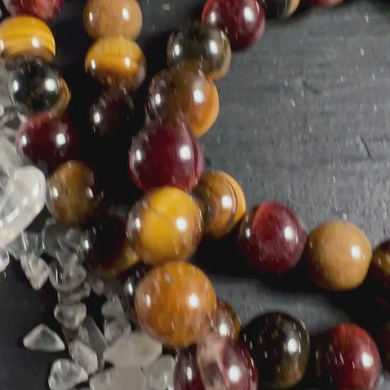 Tigerauge Armband mit Falkenauge und Bull´s Eye Varianten | Happy Minerals