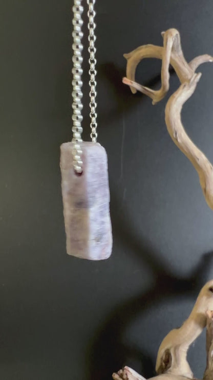 Saphir Doppelender mit natürlichen Kristallspitzen