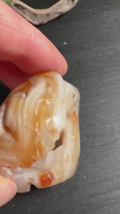 Agate Jewelry Box 50mm | Protection Stone | Mini Hinged Box