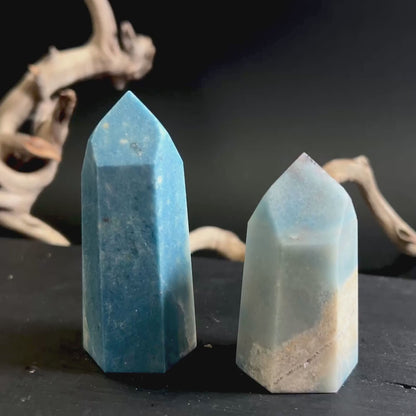 Blue Trolleite Tower | Happy Minerals