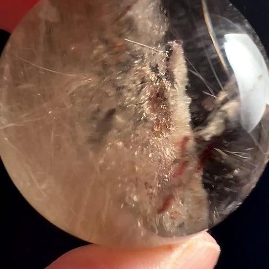 Rutilquarz Kugel 37mm | Klarheit und Manifestation Video | Happy Minerals