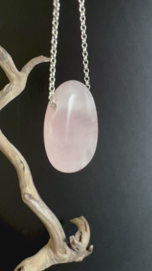 Rosenquarz Anhaenger Lifestyle Meditation Selbstliebe