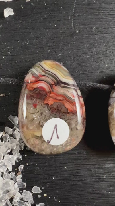 Crazy Lace Agate Pendant 30mm | Joy and Inner Strength