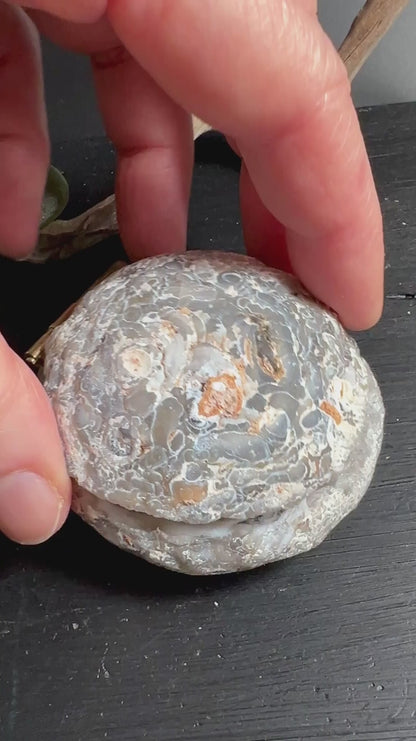 Achat Ringbox 70mm aus Brasilien | Natürliche Schmuckdose für Ringe und Schmuck