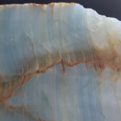 Blaue Aragonit Scheibe | Happy Minerals