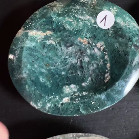 Sea Jasper Schale 60-65mm | Erdung, Harmonie und innere Ruhe Video | Happy Minerals