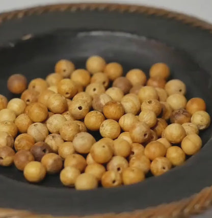 Palo Santo Perlen 6/8mm Kugeln | Heiliges Duftholz | Mala und Schmuck Bastelperlen