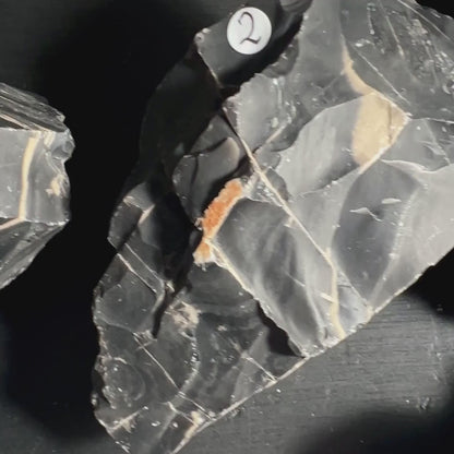 Schwarzer Onyx Rohstein ca. 10cm | Naturbelassenes Sammlerstück aus Brasilien | Erdung und Stärke